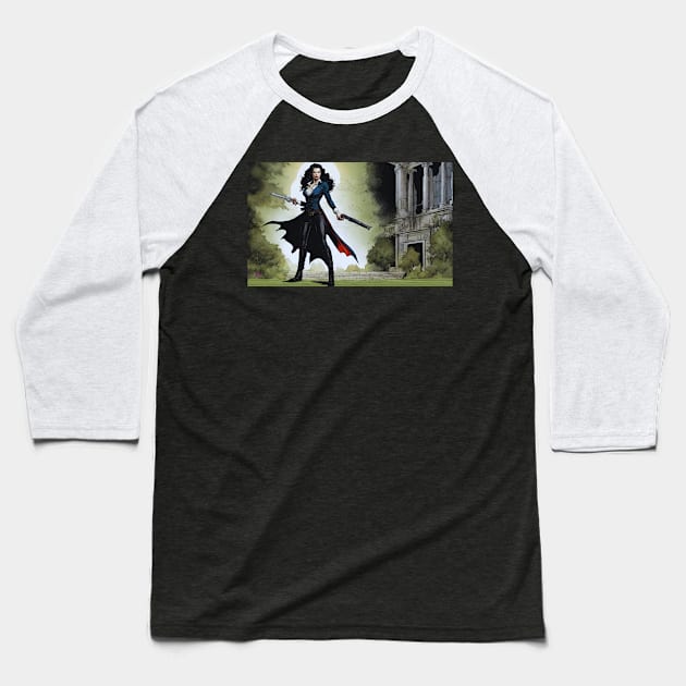 Anita Blake, the Vampire Hunter Baseball T-Shirt by Viper Unconvetional Concept